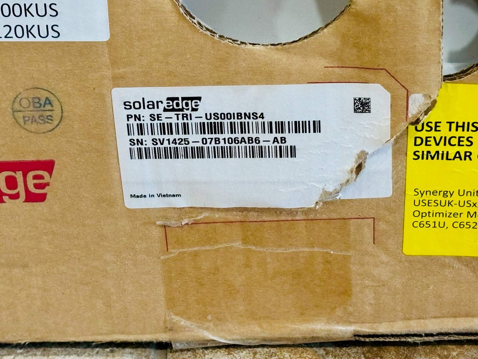 SolarEdge SE-TRI-US00IBNS4 Synergy Manager 50kW–120kW 3-Phase PV Inverter System