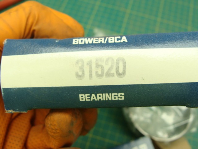 LOT OF 2 GENUINE BOWER BCA TAPERED ROLLER BEARINGS 31520 3″OD 0.9375″WIDTH