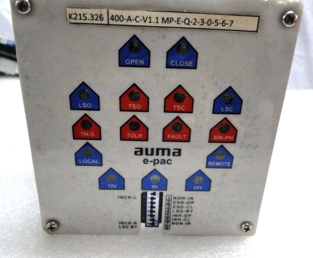 AUMA E-PAC K215.326 400-A-C-V1.1 MP-E-Q-2-3-0-5-6-7 K215.326 ML12010597