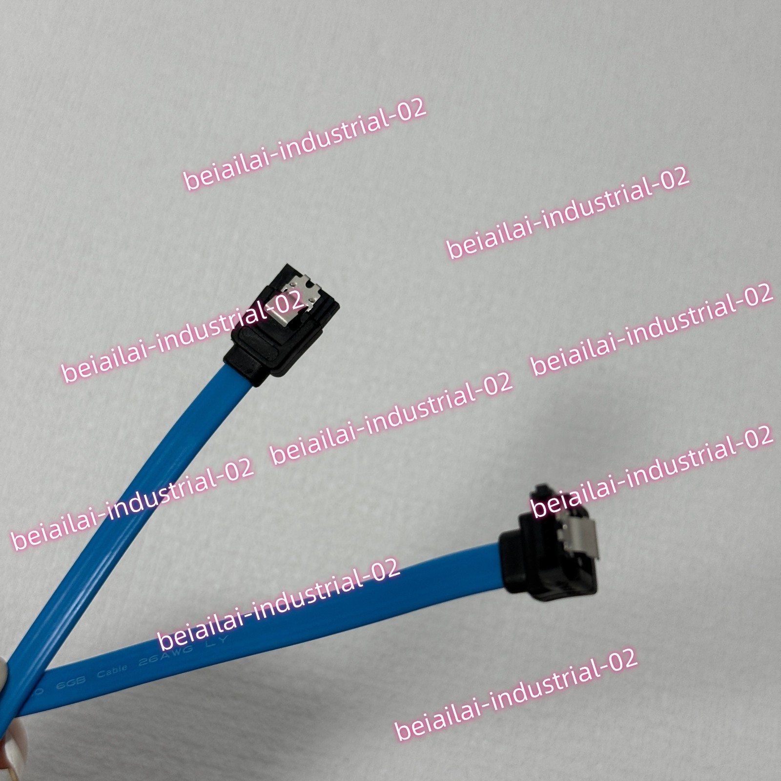 2pcs SATA 3.0 Cable SATA 3.0 6GB/s Right Angle 90 Degree SSD HDD Hard Drive Blue