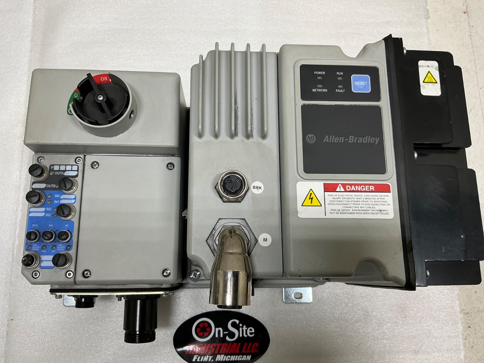 ALLEN-BRADLEY 284E-FVD7P6Z-25-RRG-SBG-DB1-EMI CONTROL MODULE 280E-FN-25-RG BASE
