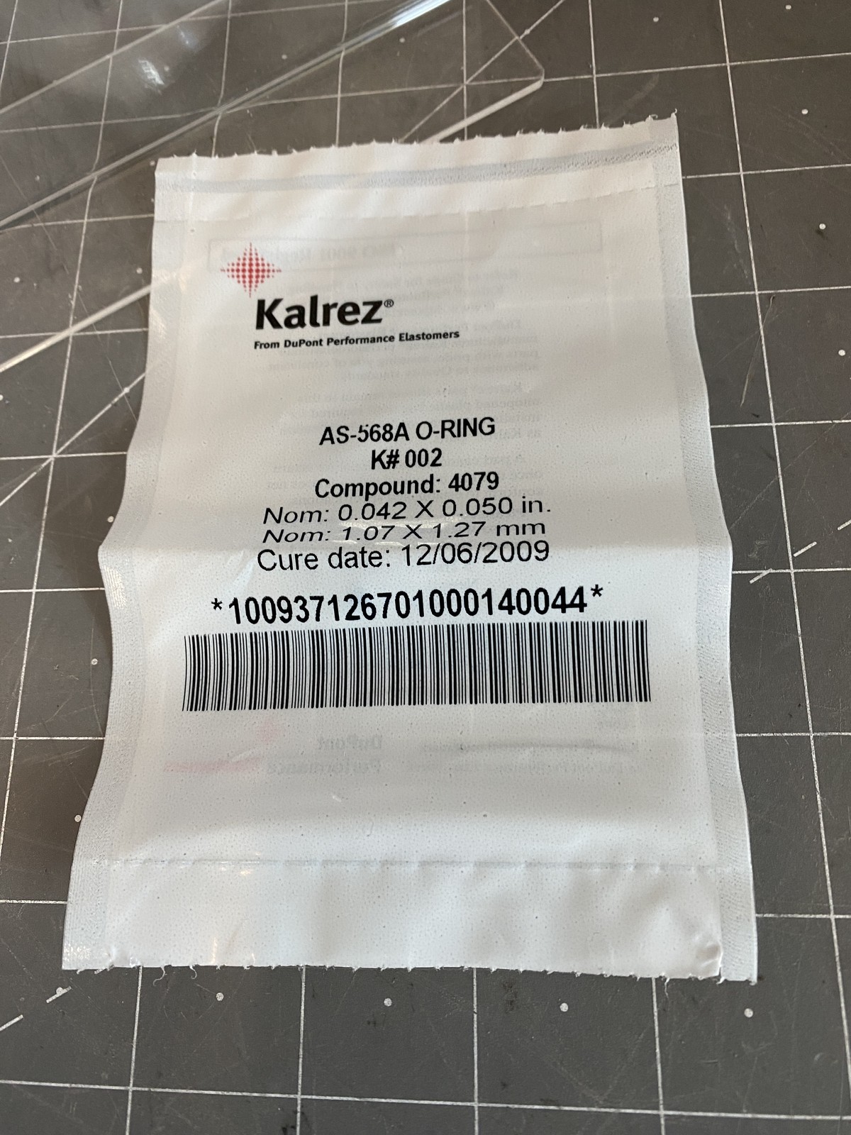 Kalrez O-Ring K# 002 PN: AS-568A Lam Research 734-098356-001