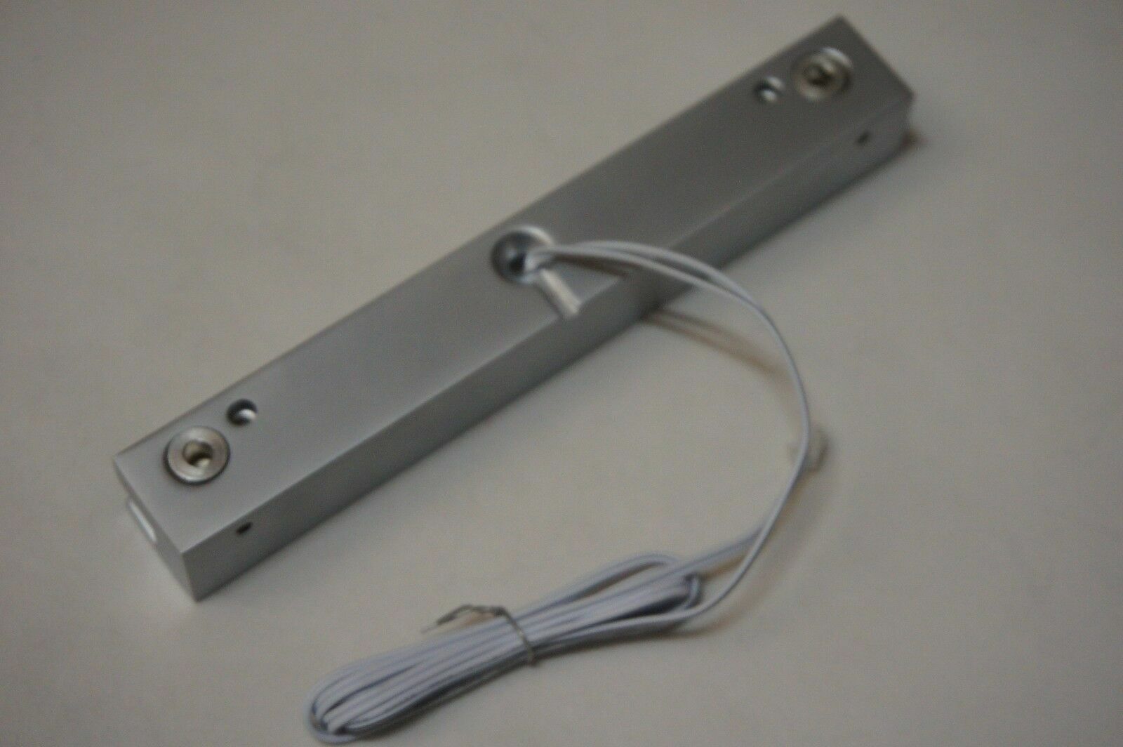 Sign Rail with White LED Lights Create A Backlit Display, Silver Satin