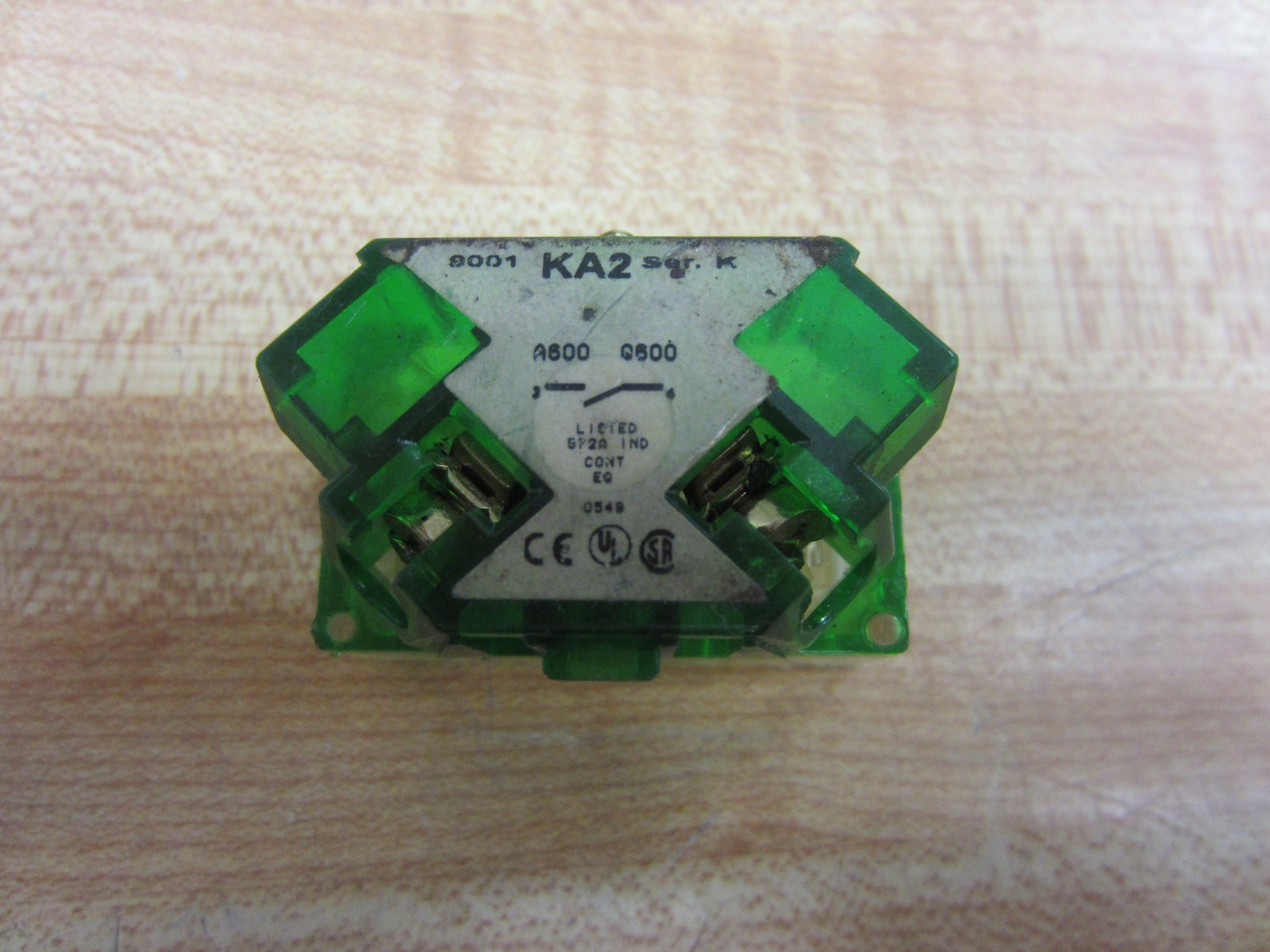 Square D 9001-KA2 Contact Block 9001KA2 88001 Green
