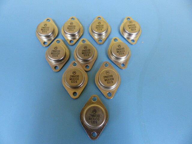 MOT/ONSEMI 2N6030 Qty of 10 per Lot TRANSISTOR TO3 PNP TRIMMED **PLE
