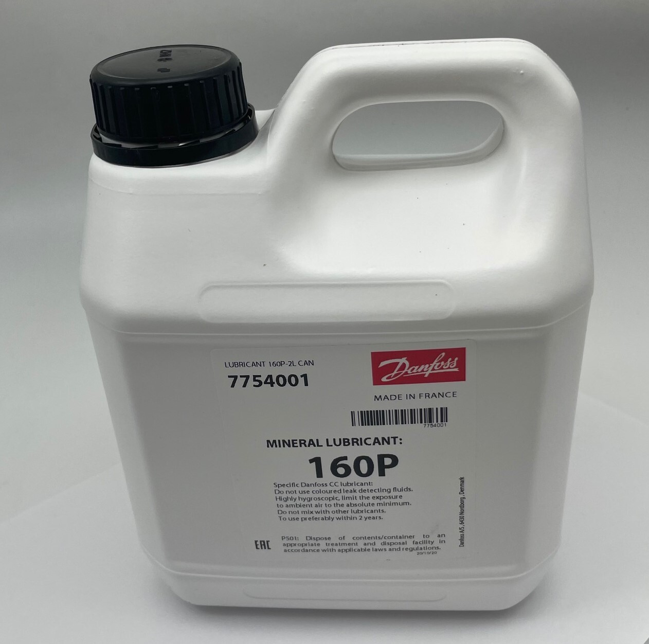 7754001 Danfoss 160P Mineral Oil 2 Liter Can OEM 7754001