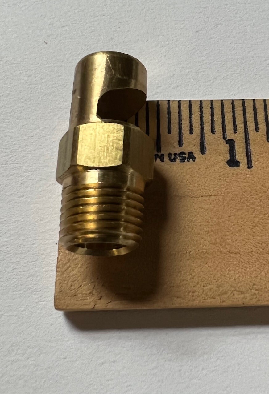 Bete Fog Nozzle Brass 1/8″ Pipe 145° Spray Angle Male p/n 13562 Extra Wide Fan