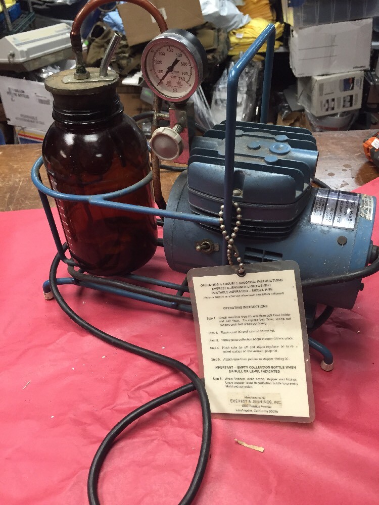 Everest & Jennings H-95 Lightweight Portable Aspirator Machine