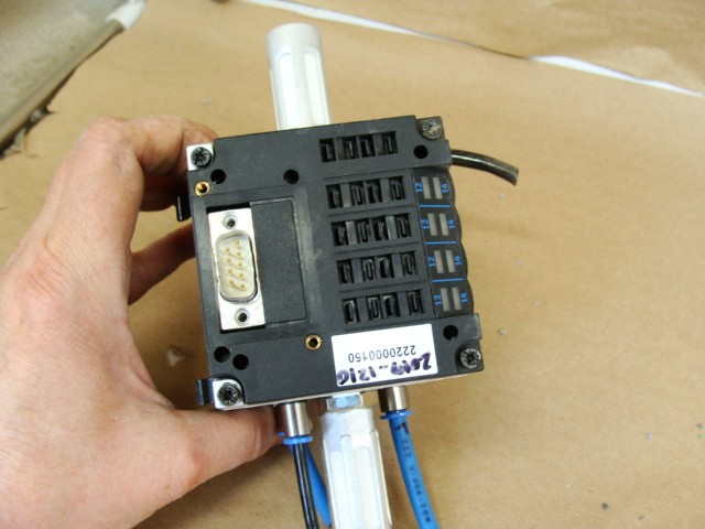 FESTO SOLENOID VALVE ASSY 161414 CPV-10-VI 18200 MANIFOLD CPV10-GE-MP-4 BLOCK