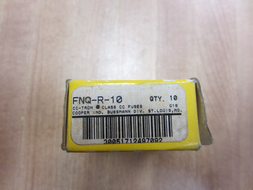 Buss FNQ-R-10 Bussmann Fuse Cross Ref 6F122 (Pack of 10)