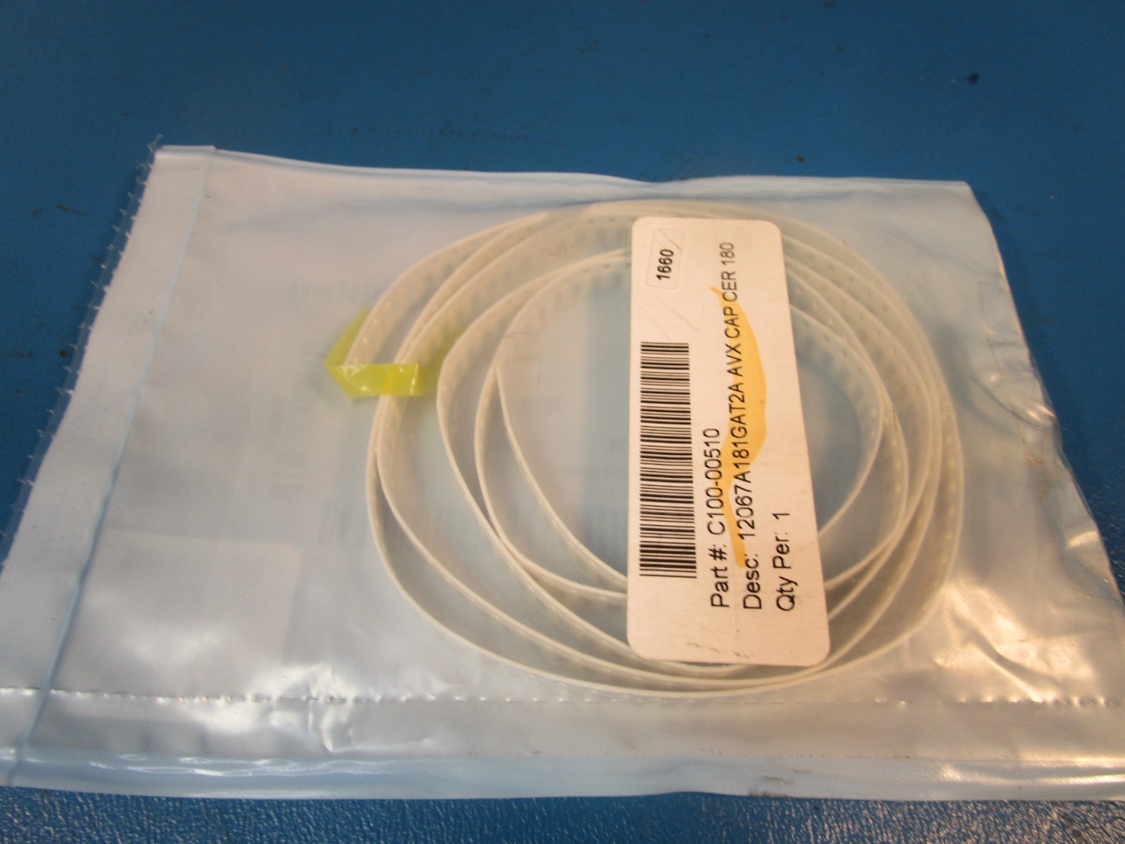 6 LOT OF 45 KYOCERA AVX KGM31BCG2H181GT, CAP, 500V Ceramic Capacitor
