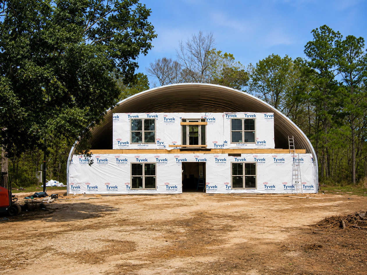 40x30x16 DuroSPAN S-Model Steel Arch Building Kit Customizable DIY Open Ends