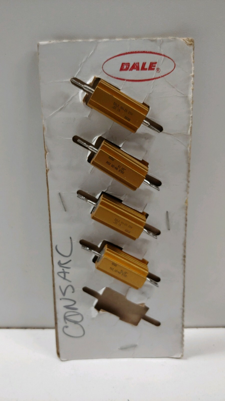 LOT OF (4) NEW OLD STOCK! DALE 0.2 OHM 25 WATT RESISTORS NH-25-25W