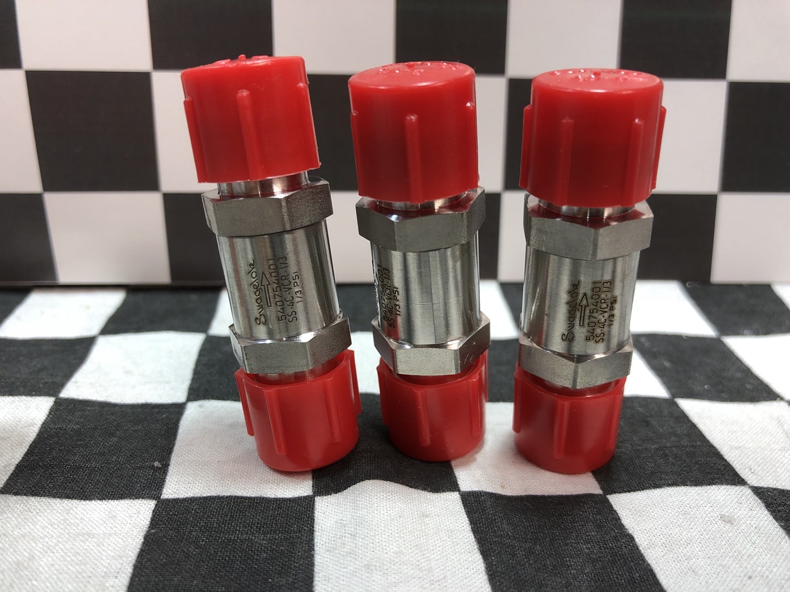 SWAGELOK CHECK VALVE 1/4″ VCR, SS-4C-VCR-1/3, SS-4FW-VCR-15, B-200-VS-11 #1326C7