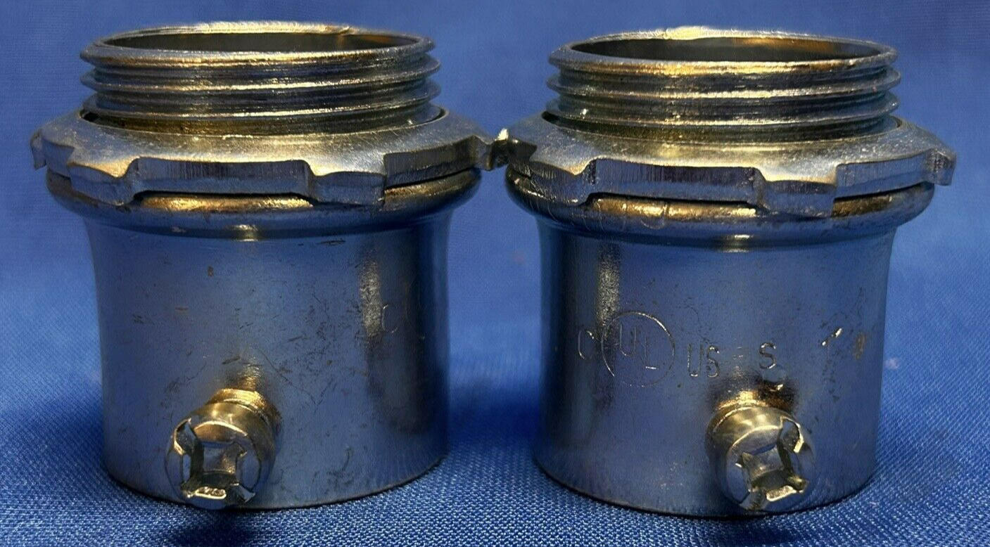 EMT 62710 – Pack of 2 – Set Screw Connector, 1 inch – New