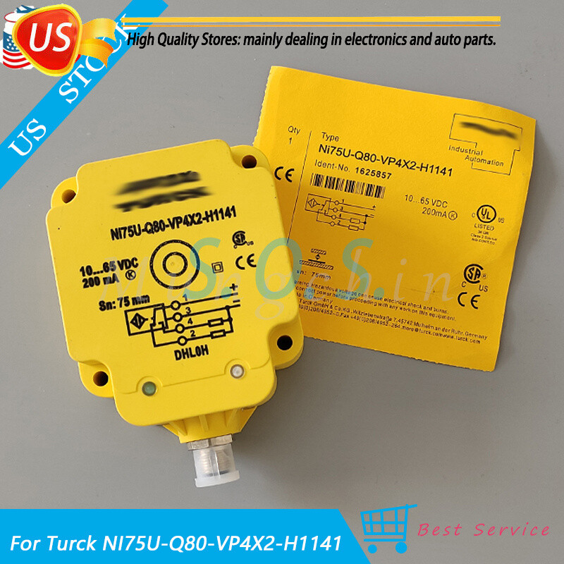 For Turck NI75U-Q80-VP4X2-H1141 NI75UQ80VP4X2H1141 Proximity Sensor Switch 75mm