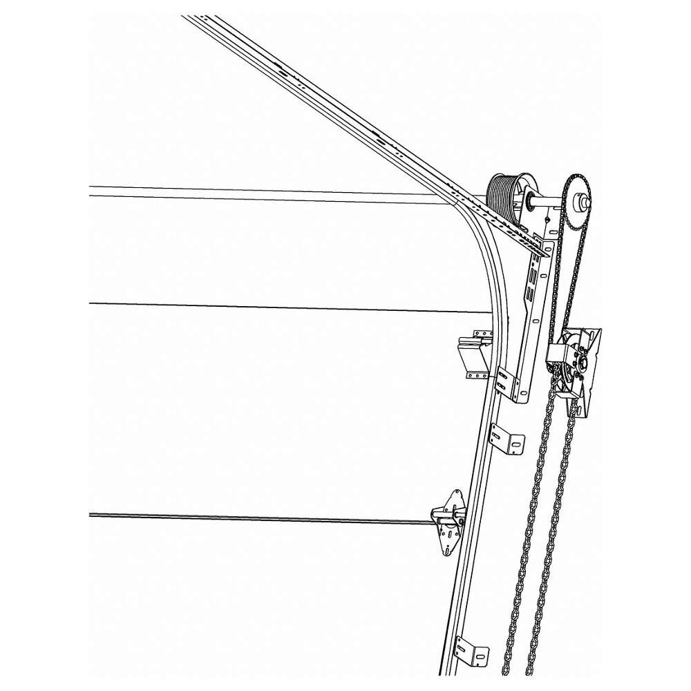 AMERICAN GARAGE DOOR SUPPLY CH301HD-1 Chain Hoist, Manual, 15 ft to 18 ft 401K70
