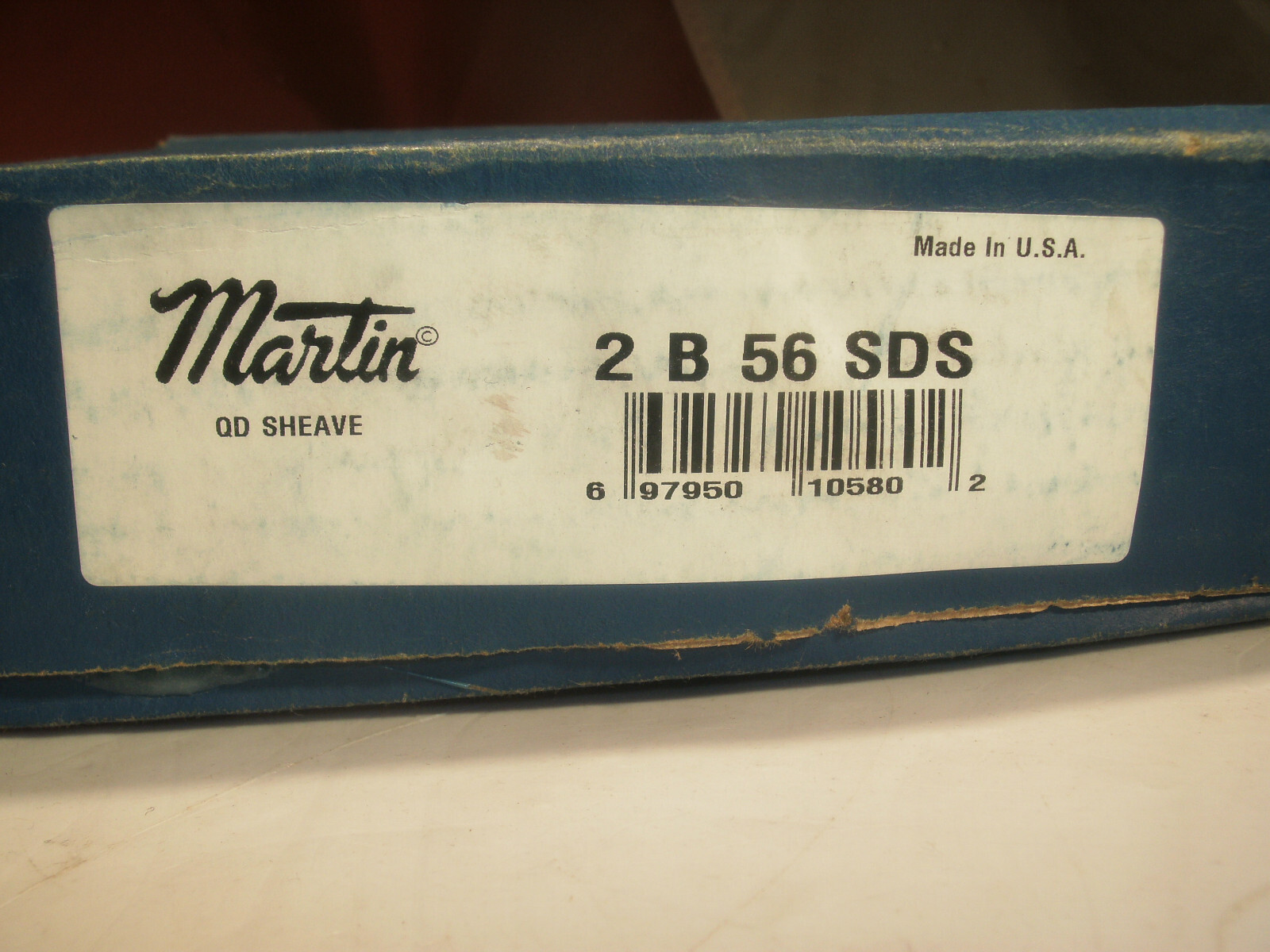 MARTIN 2B56SDS TWO GROOVE CONVENTIONAL QD SHEAVE PULLEY 5.95″ OD