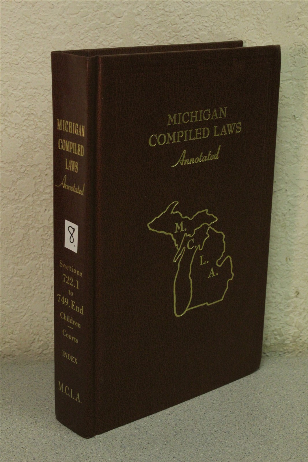 MI Compiled Laws Annotated M.C.L.A Sec 722.1-749.End *FREE SHIPPING*