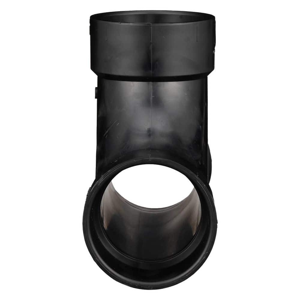 Charlotte Pipe 3 in. ABS DWV Hub x Hub x Hub 2-Way Cleanout