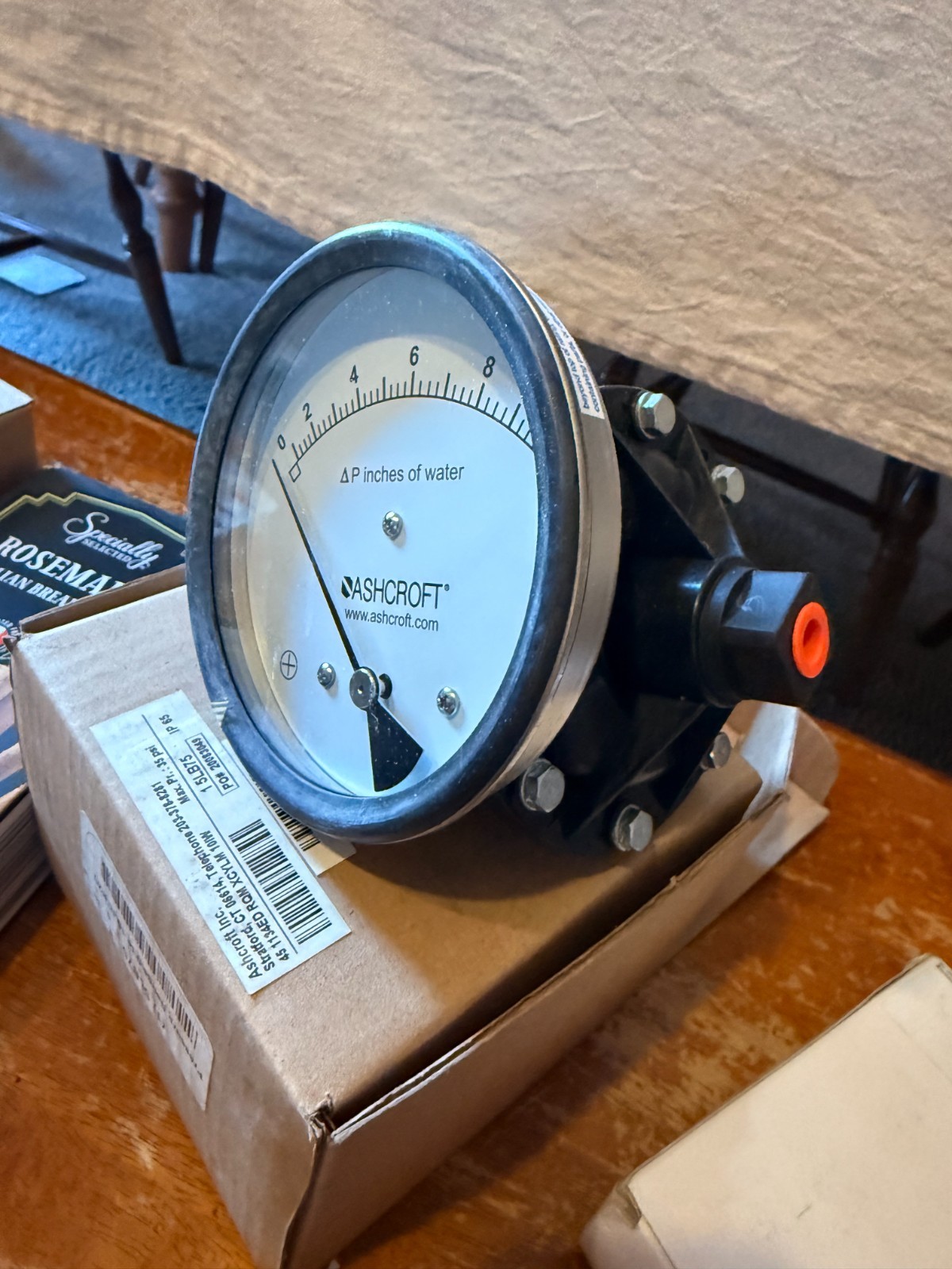 Ashcroft Differential Pressure Gauge 0-10 Change 35psi 45 1134ED RQM XCYLM 10iW