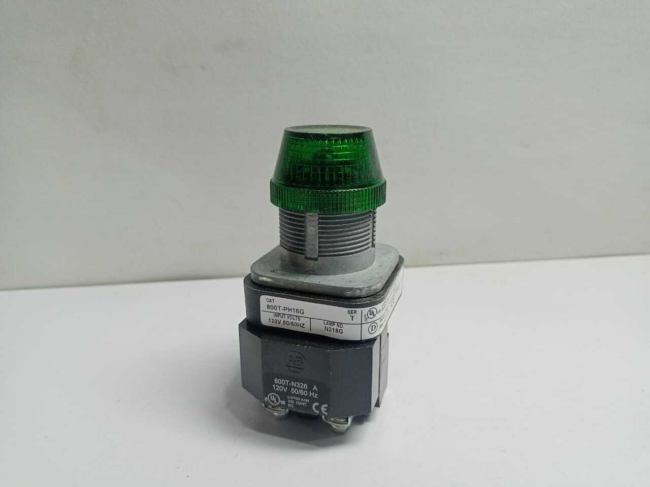 Abb 800T-PH16G Pilot Light Ser T Input 120V 50/60Hz Lamp Number N318G