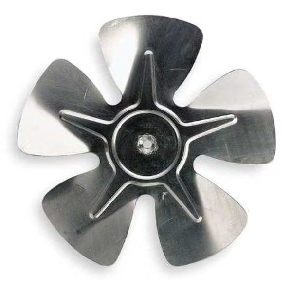 Dayton Replacement Fan Blade, 9 in Blade Dia, 5/16 in Bore Dia, 5 Blade,