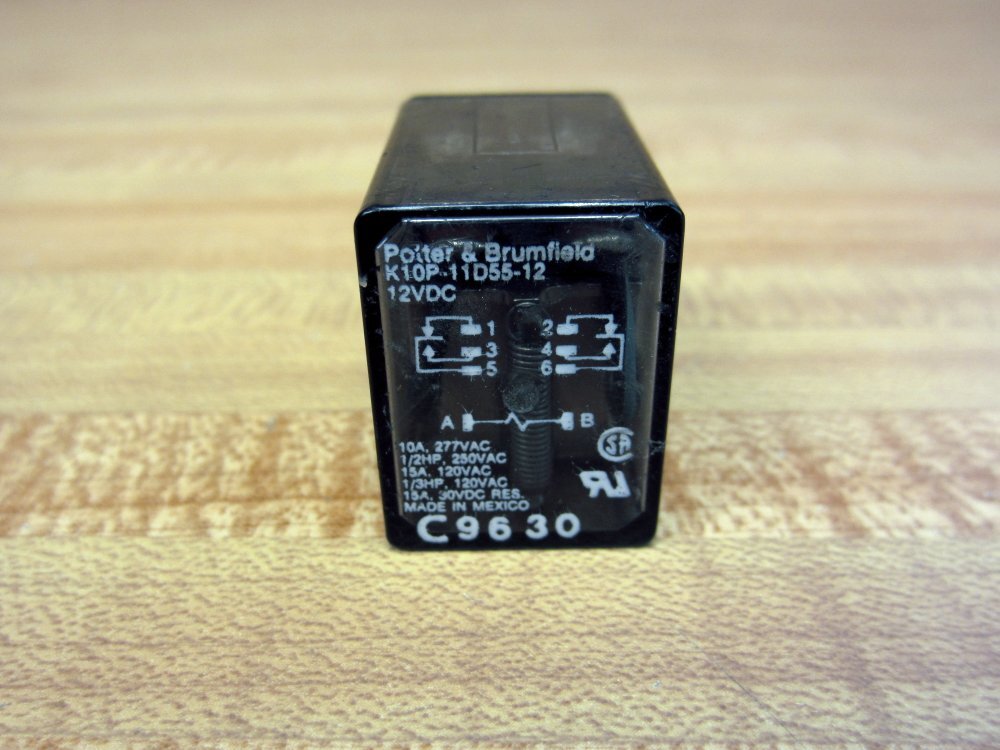 Potter & Brumfield K10P-11D55-12V DC Relay K10P-11D55-12V