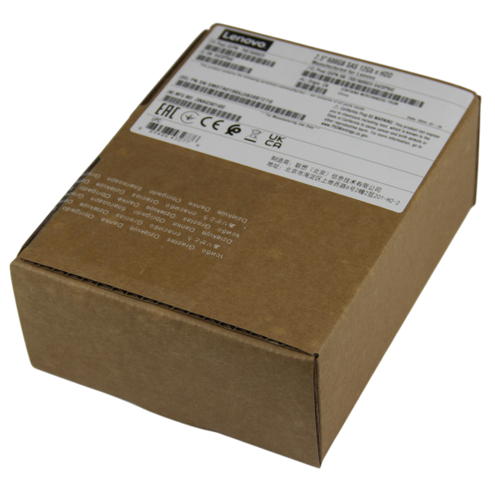 New 7XB7A00025 For ThinkSystem 2.5″ 600GB 10K SAS 12Gb Hot Swap FRU 00YK014