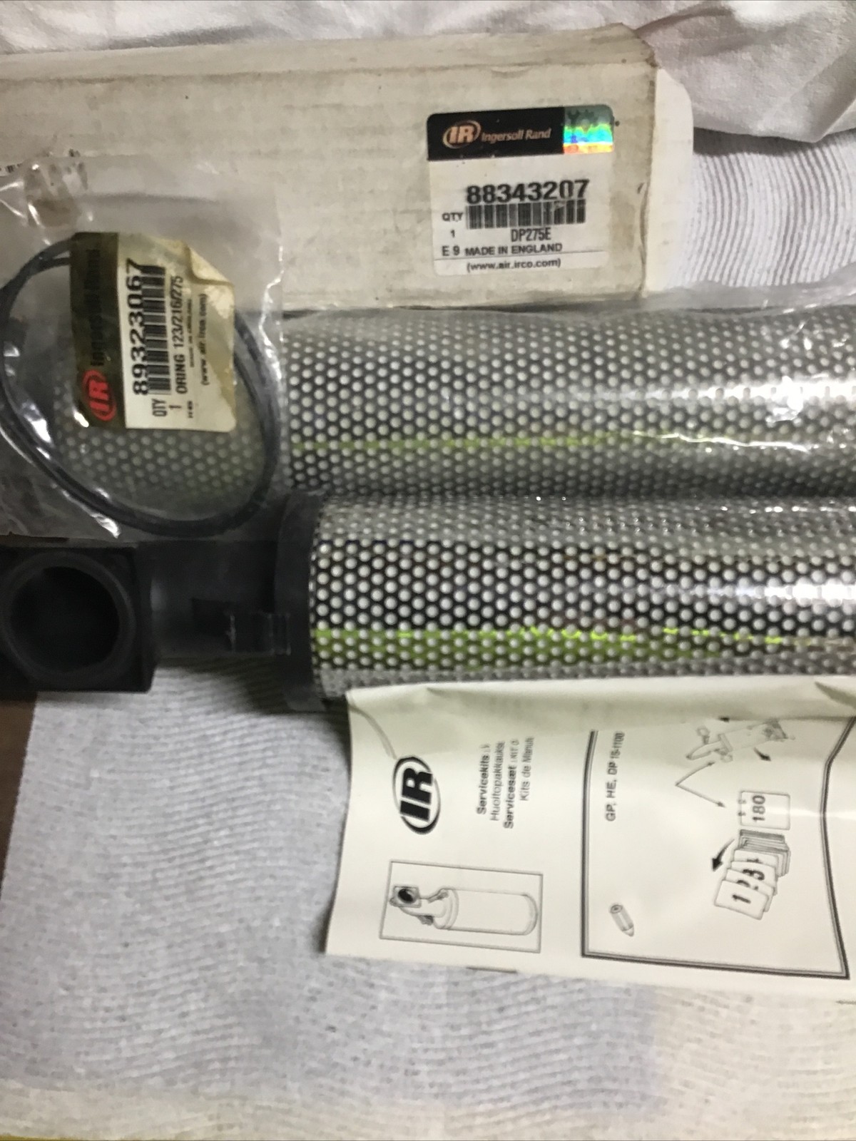Lot Of 2 Ingersoll-Rand 88343207 Dust Particle Filter Element NOS