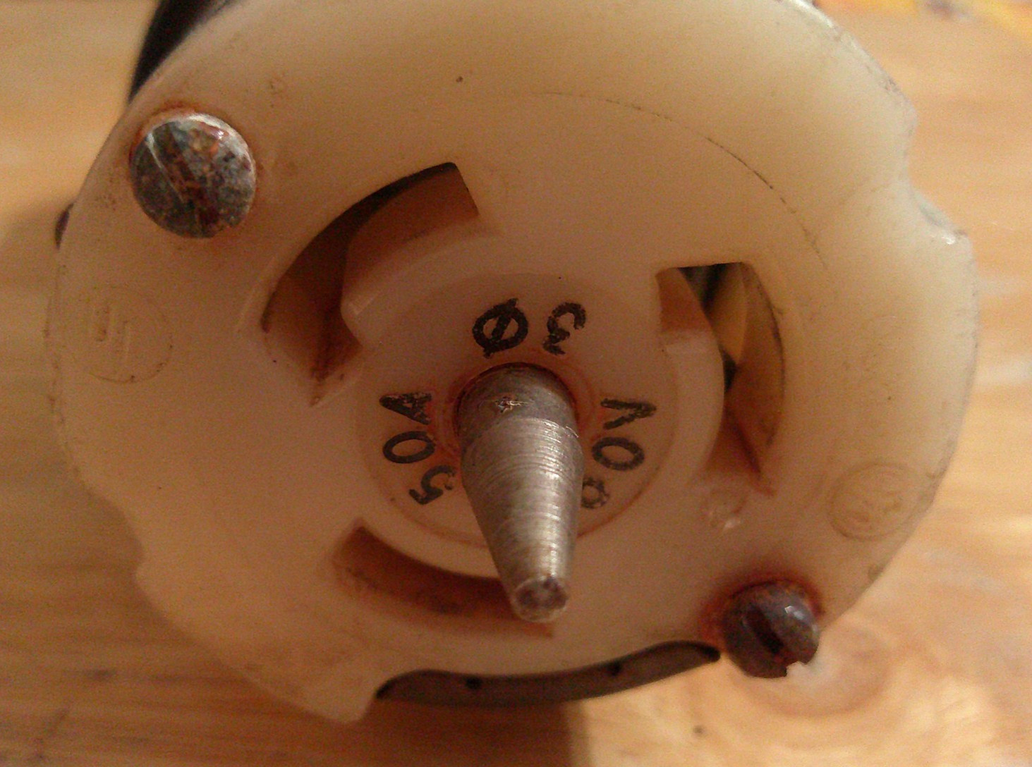 MARINCO 50A 250V Male Turn & Pull 3-Phase Locking Connector