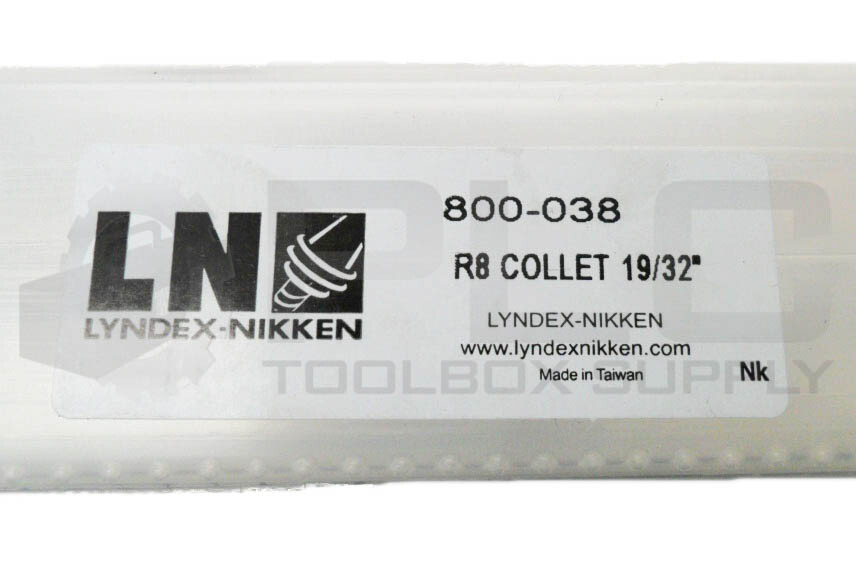 NEW LYNDEX-NIKKEN 800-038 R8 COLLET 19/32″