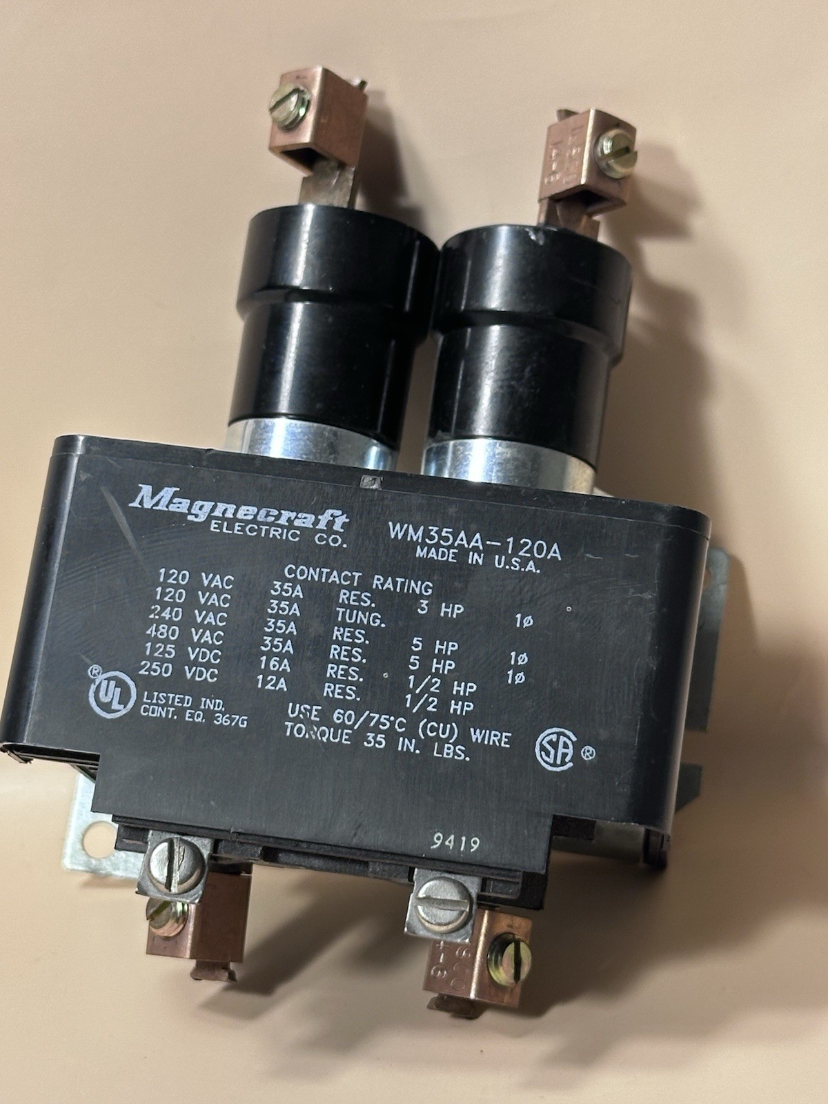 Magnecraft WM35AA-120A Relay