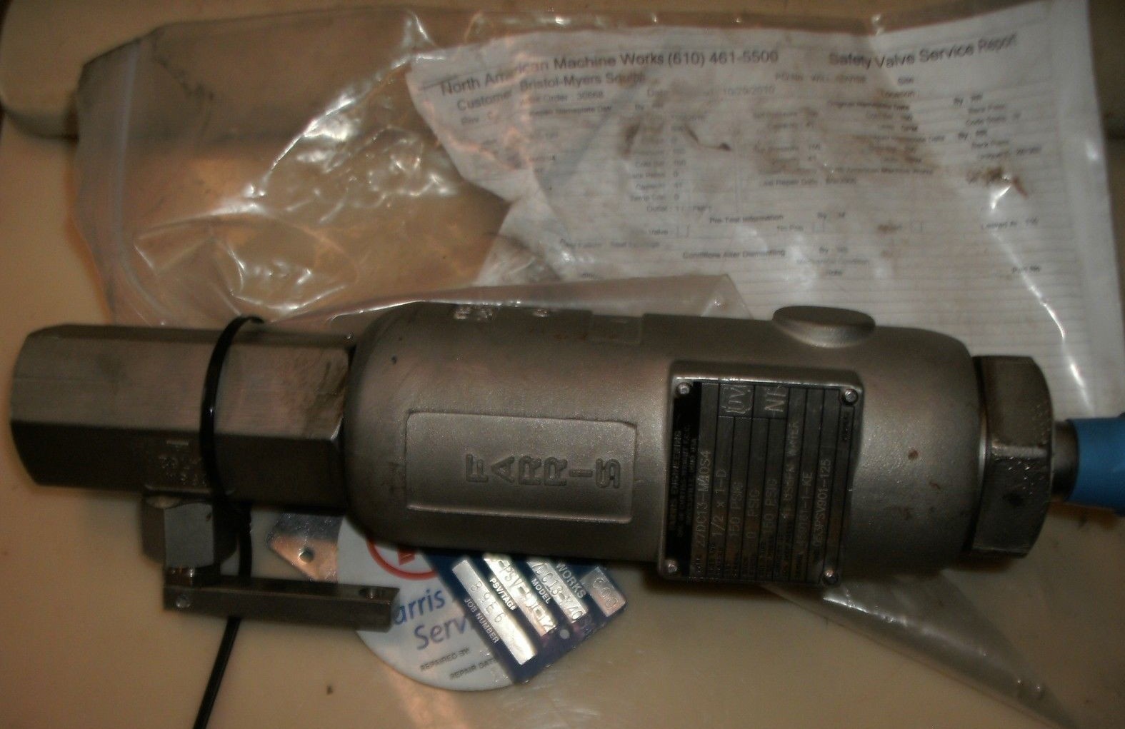 FARRIS CF8M 27DC13-M40S4 1/2″X1 D 150 PSIG 41 GPM STAINLESS SAFETY RELIEF VALVE