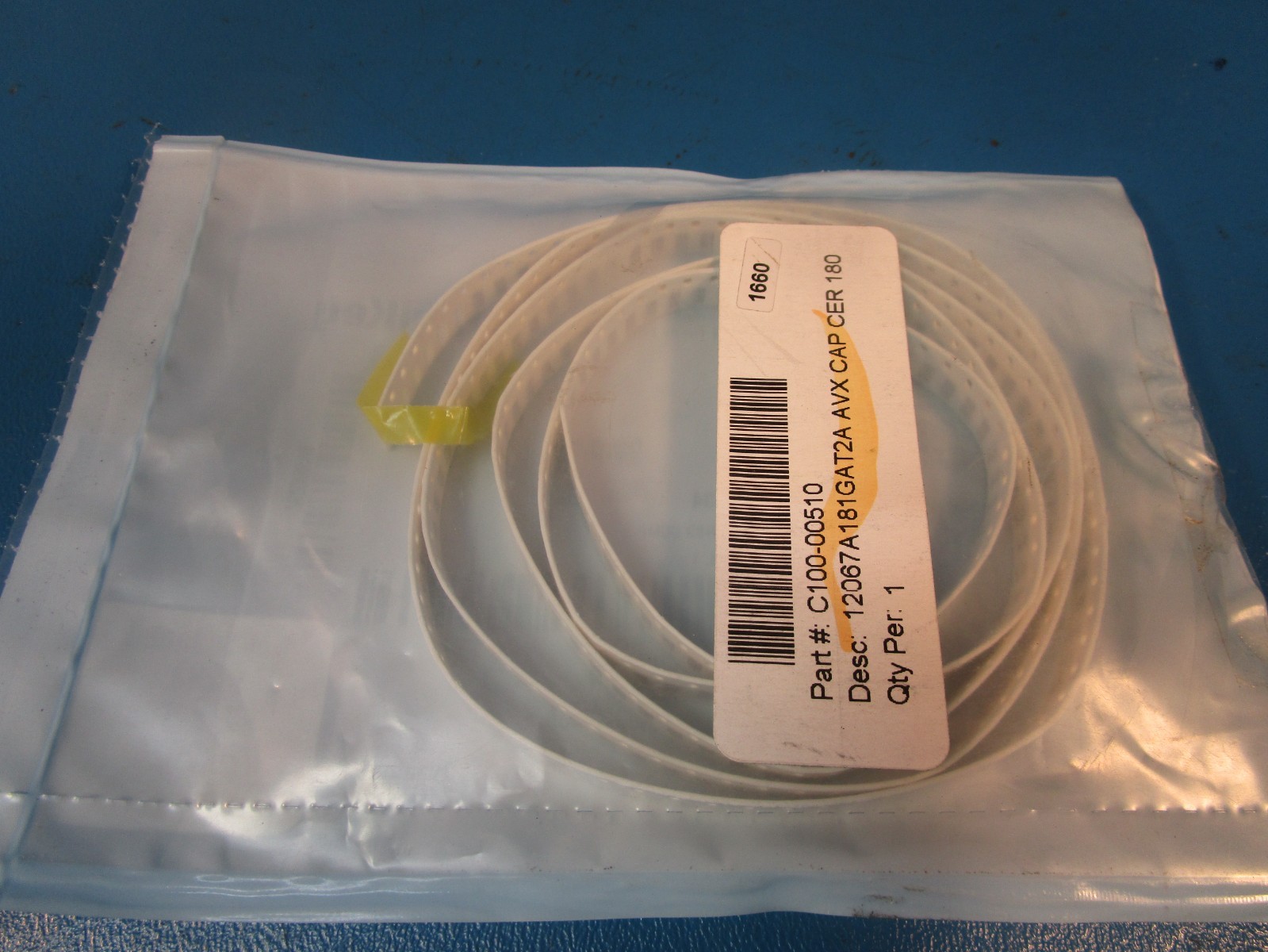 6 LOT OF 45 KYOCERA AVX KGM31BCG2H181GT, CAP, 500V Ceramic Capacitor