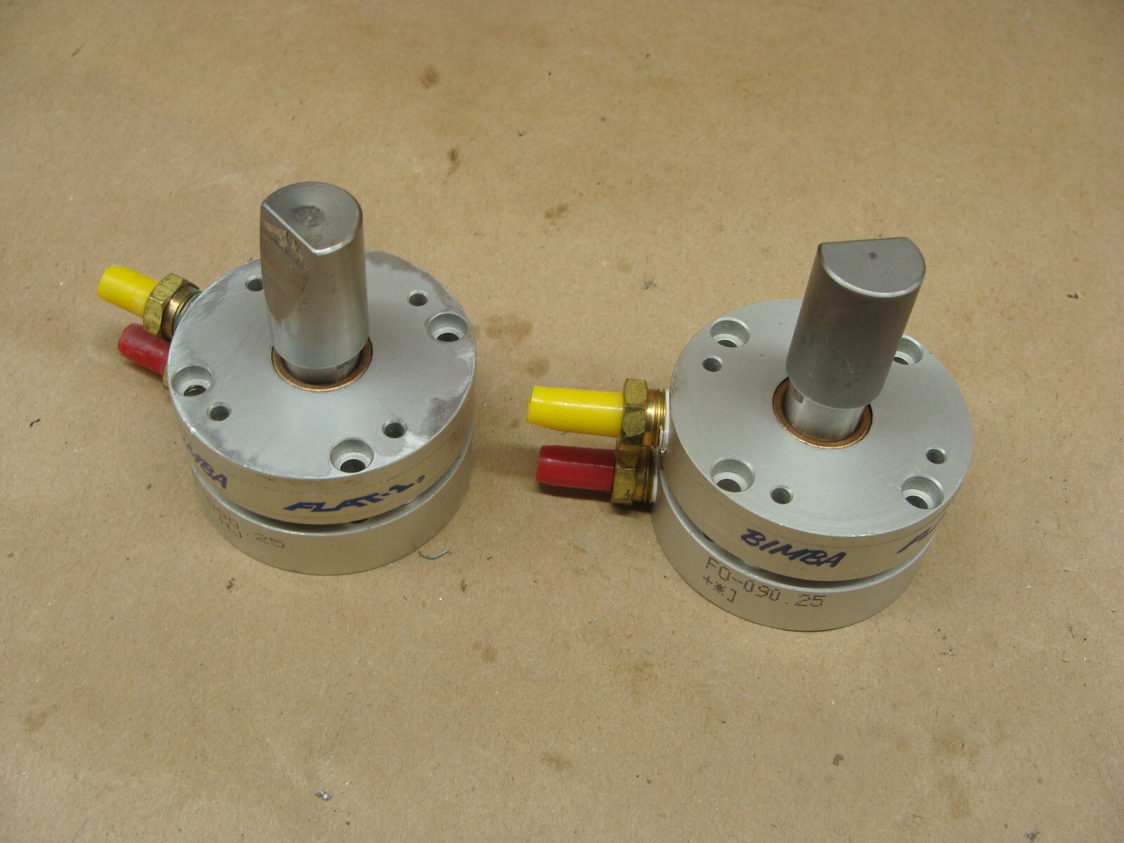BIMBA FLAT-1 FO-090.25 PNEUMATIC CYLINDER LOT OF 2