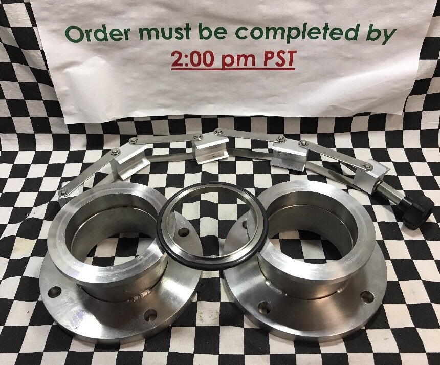 Assy Adapter NW80 x ASA O-ring Grove Flange & Chain Clamp & Centering Ring,