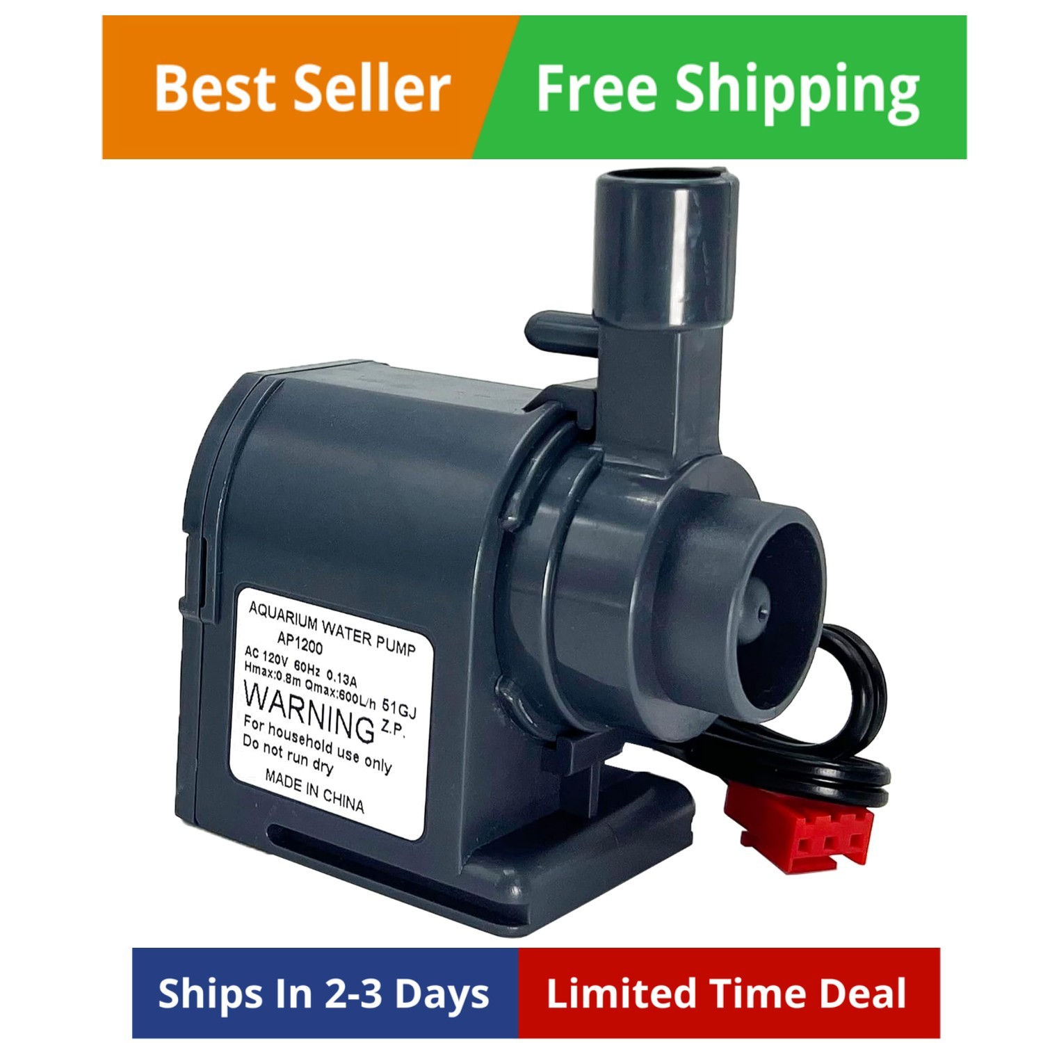 AP1200 Commercial Large Flow Water Pump for HZB-30F, HZB-38F, HZB-32, HZB-45,…