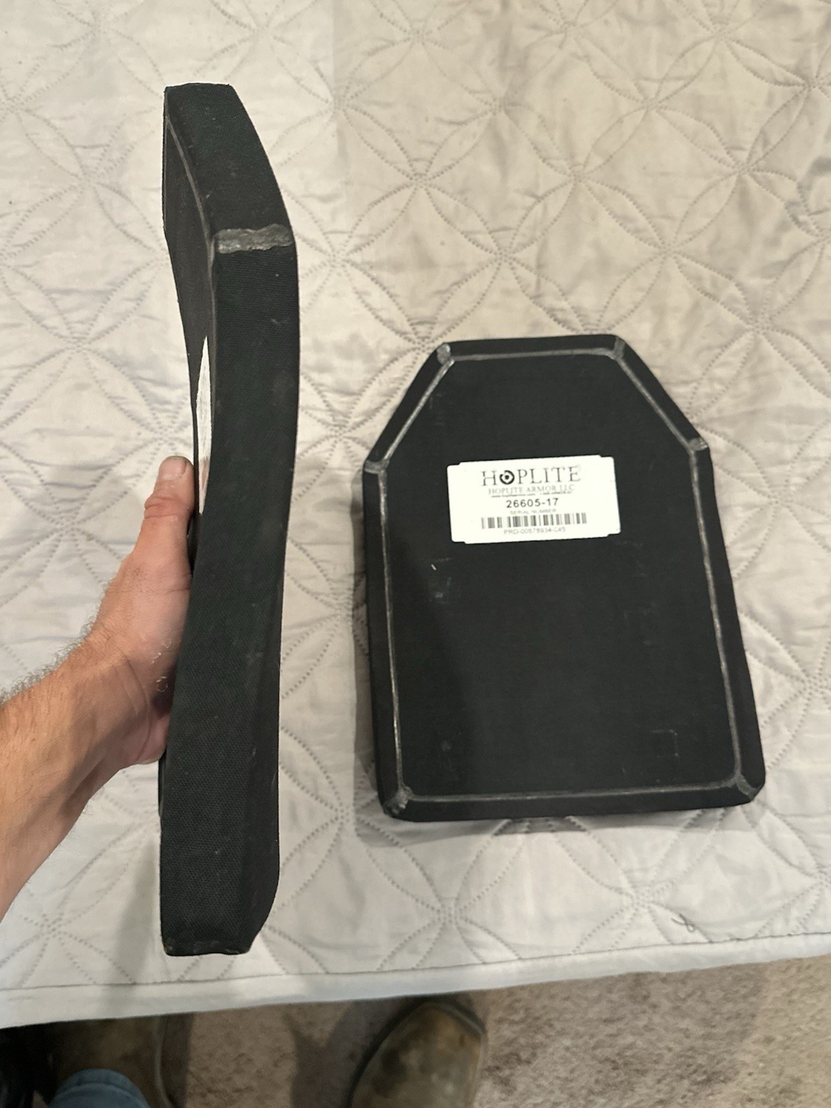 2 Hoplite 26605-17 lvl IV NIJ 0101.06 size small multi-curved stand alone plates