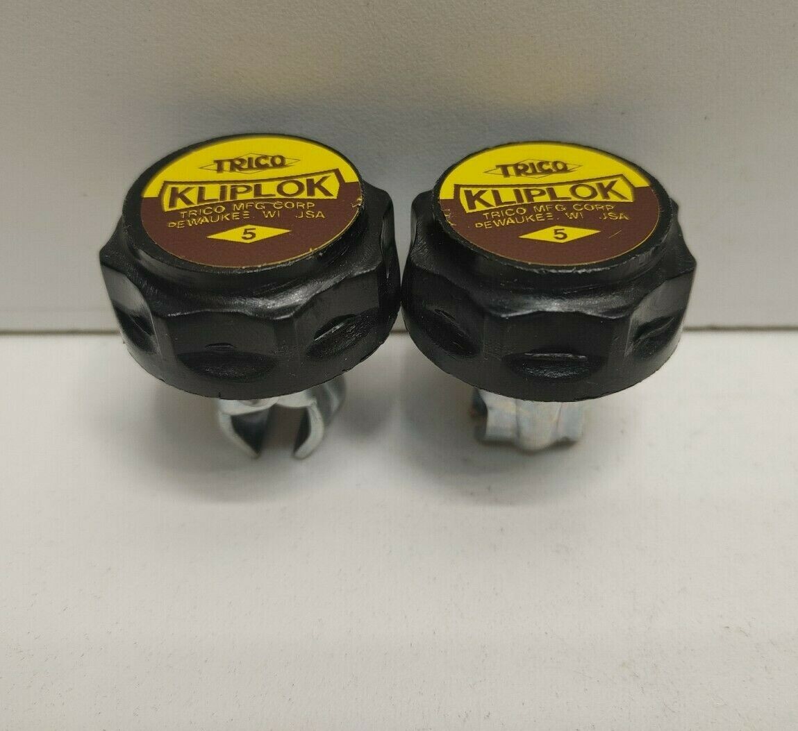 LOT OF 2 NEW OLD STOCK! TRICO KLIPLOK FUSE CLIPS NO. 5