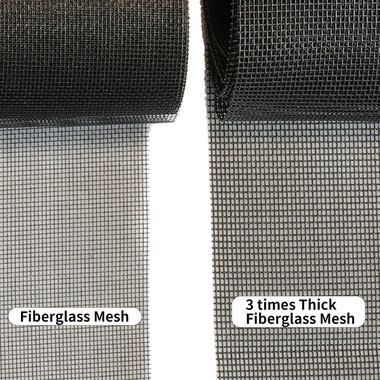 Tooltriz Pet Proof Window Screen Replacement, 60“ x 100” x 100″, Black