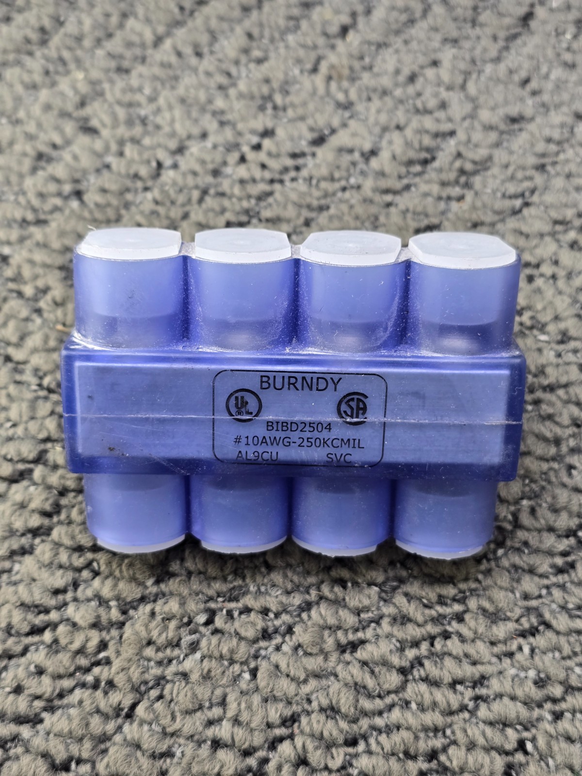 Burndy BIBD2504 Unitap Multi-Port Insulated Connector #10 AWG to 250 kcmil AL9CU