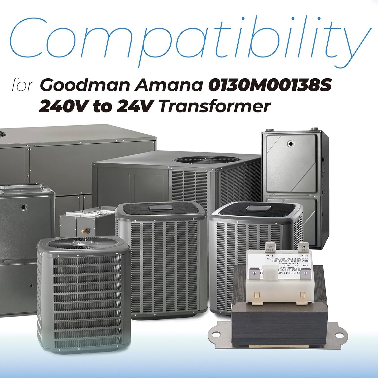 ANTOBLE 0130M00138S 240V To 24V Transformer Compatible With Goodman Amana 40VA 2