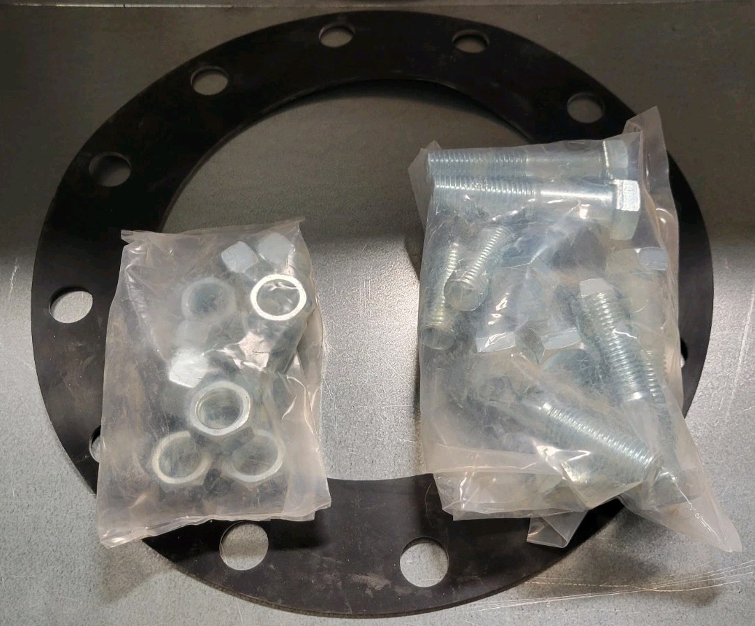 Reliapak 10″ Flange Kit EPDM Rubber 1/8″ Gasket 150# w/ Bolts & Nuts