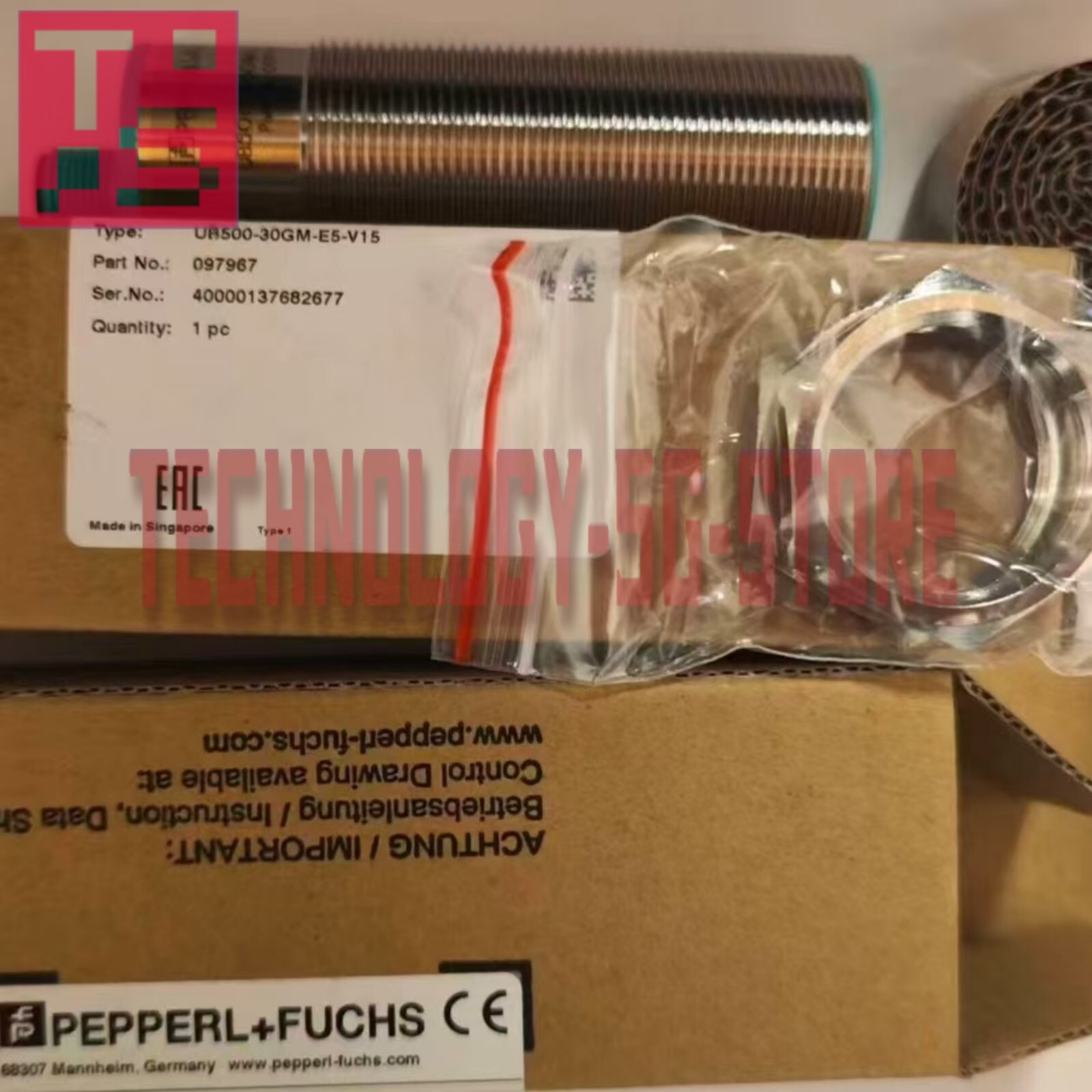 PEPPERL+FUCHS UB500-30GM-E5-V15 Ultrasonic Sensor# 1pcs New In Box