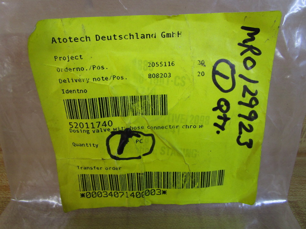 Kettering 52011740 Dosing Valve With Hose Connector Kit