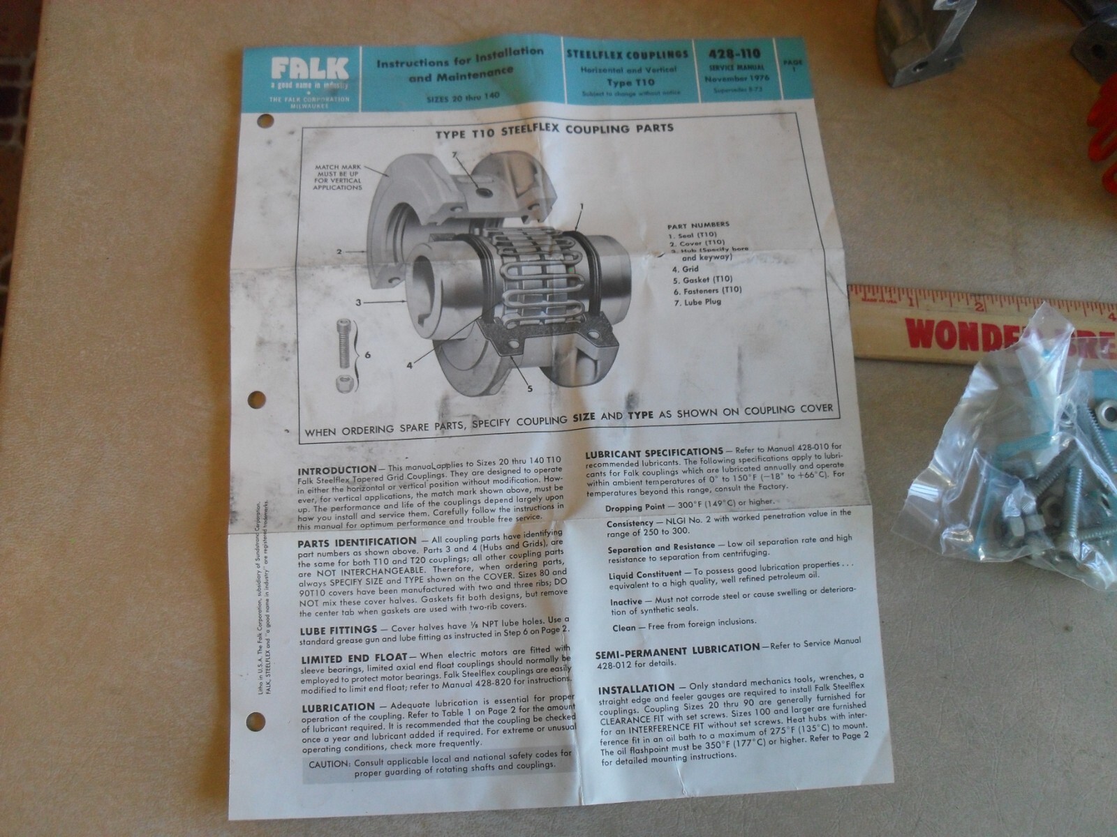 Falk 40T10 Cover and Grid Assembly – B/M 707055 – Types T10, T31 & T35 Couplings