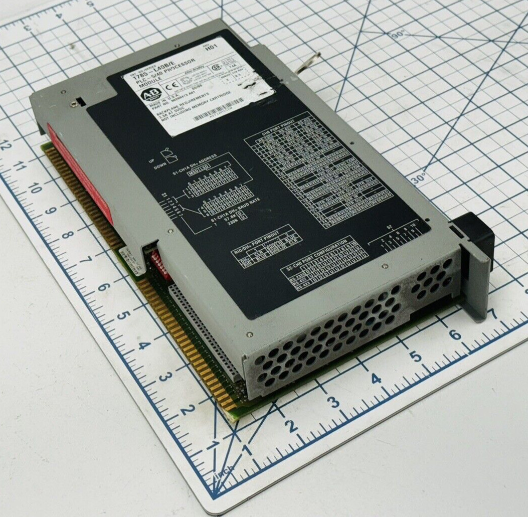 Allen-Bradley PLC-5/40 Processor Module 1785-L40B/E w/ Key **PARTS ONLY**