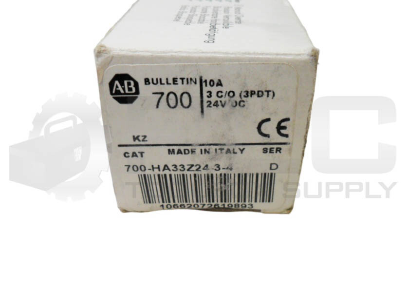 NEW ALLEN BRADLEY 700-HA33Z24-3-4 /D RELAY 250VAC 10A *READ*