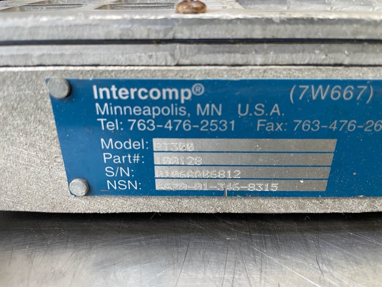 -LOT of 2- Intercomp PT300 Wheel Load 25,000 Portable Truck Scale with Dual Case